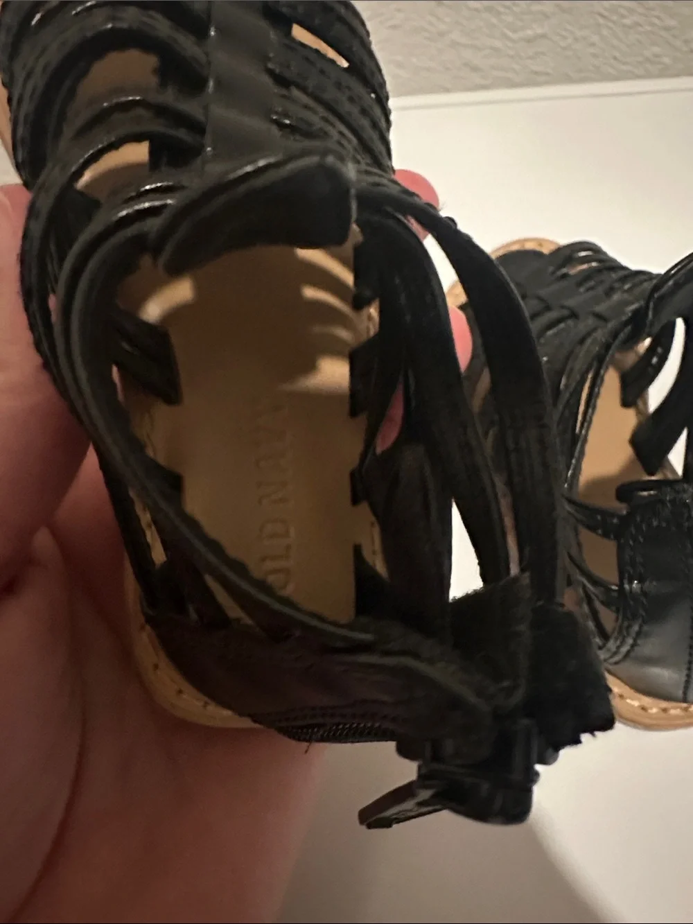 Old Navy Black Strappy Kids Sandals